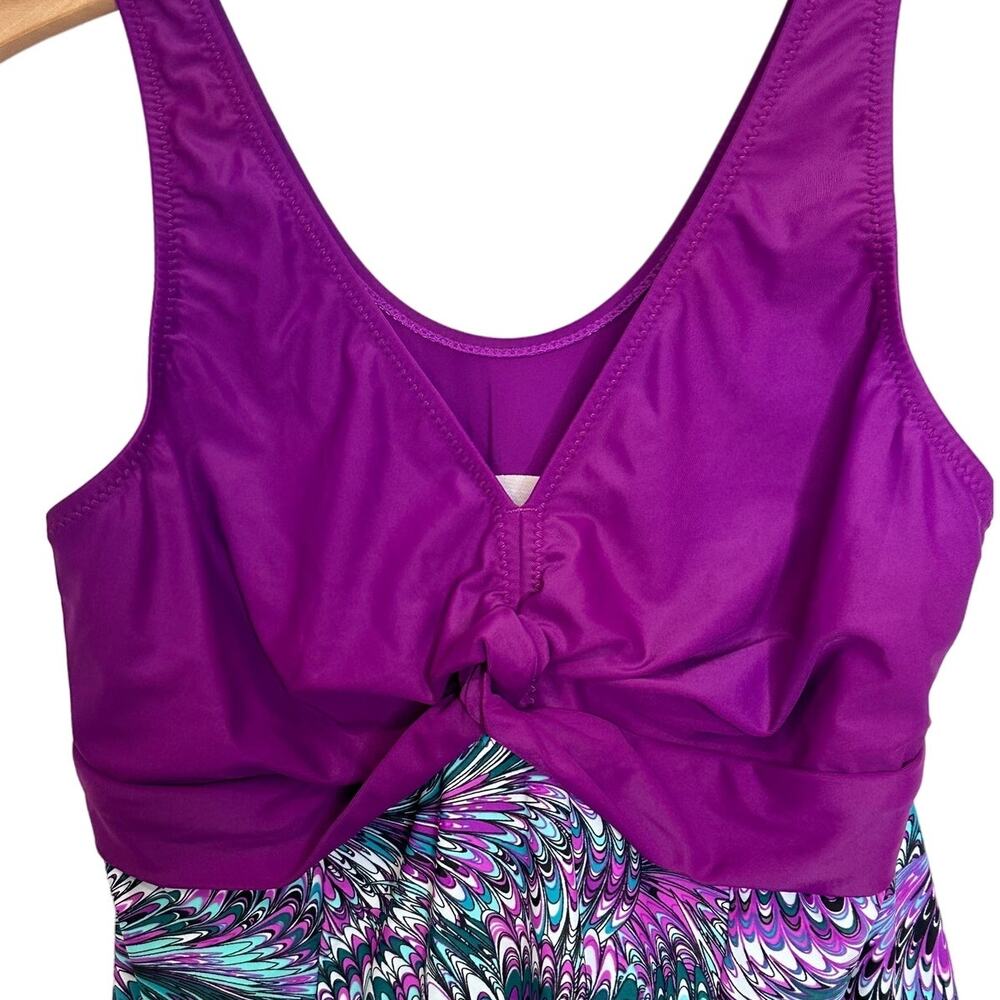 Wantdo Modest Swim Dress One Piece Purple size 10 - Picture 4 of 7